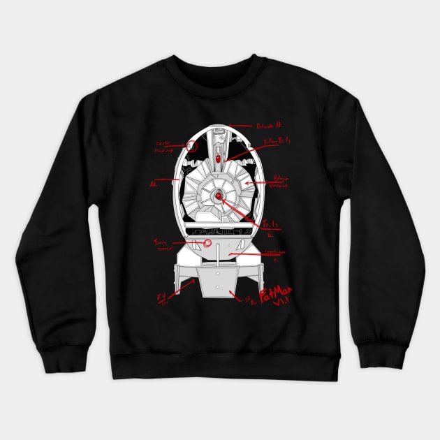 Fatman Crewneck Sweatshirt by paintchips